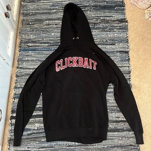 Clickbait Size M Black Hoodie